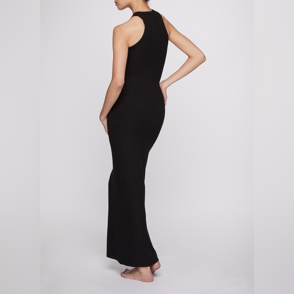 Skims Soft Lounge Sleeveless Long Dress XXS Onyx - Picture 4 of 11